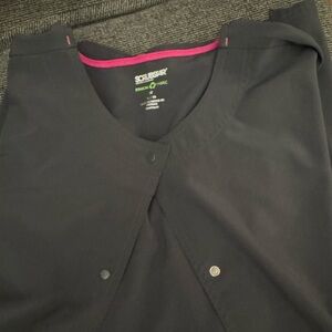 Scrubstar Women's Black Jacket with Pink Accents
